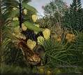 Combat d’un tigre et d’un buffle Henri Rousseau post impressionnisme Naive primitivisme